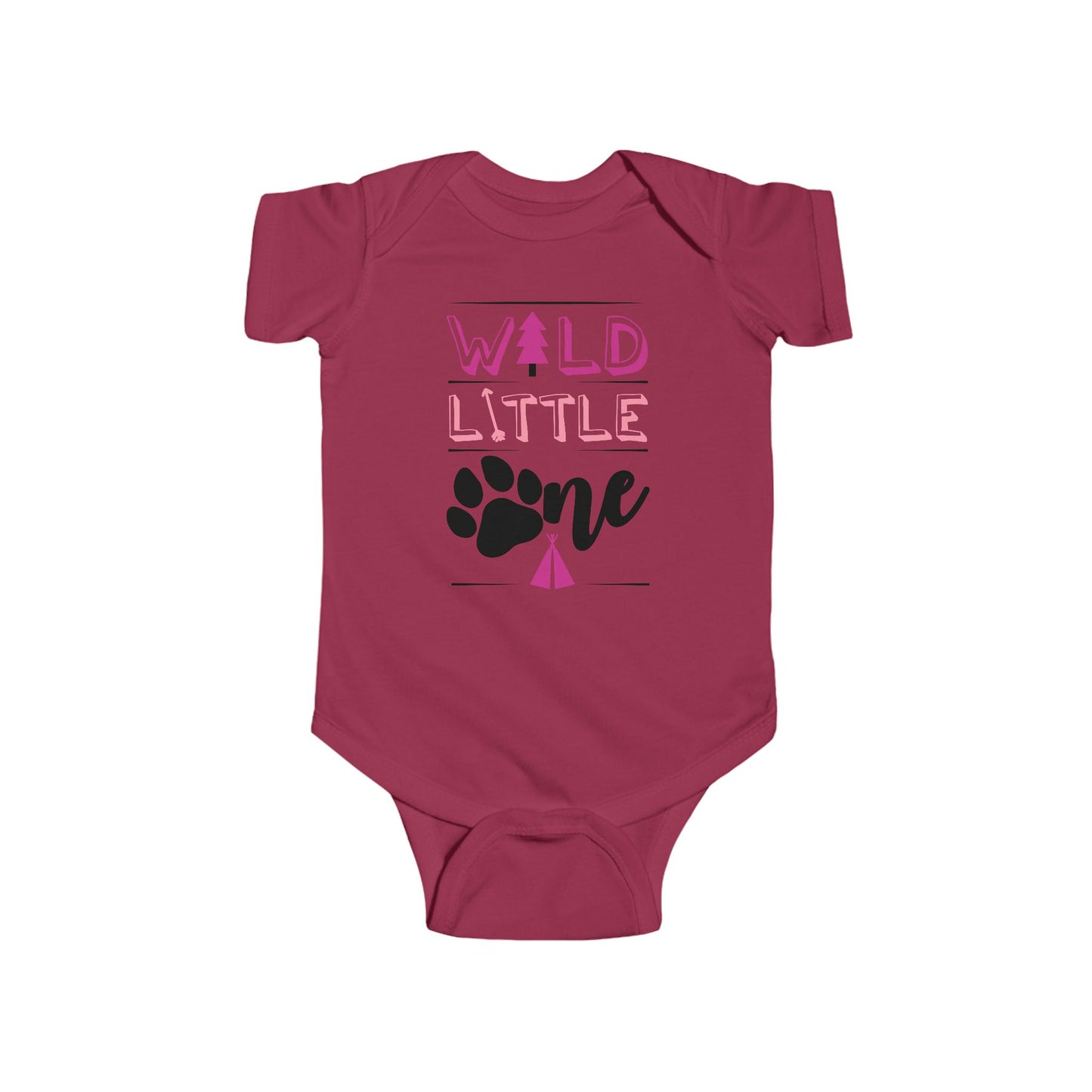 Wild Little Baby Onesie (Pink Edition) – Adorable Adventure-Ready Outfit 🌸🌲