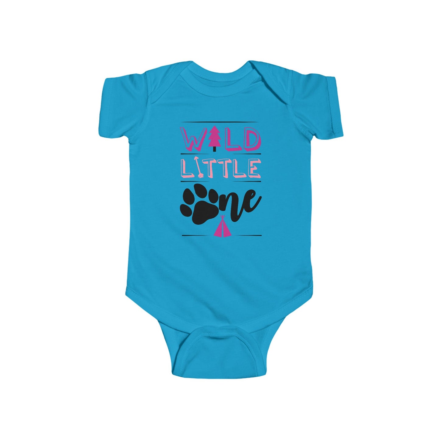 Wild Little Baby Onesie (Pink Edition) – Adorable Adventure-Ready Outfit 🌸🌲
