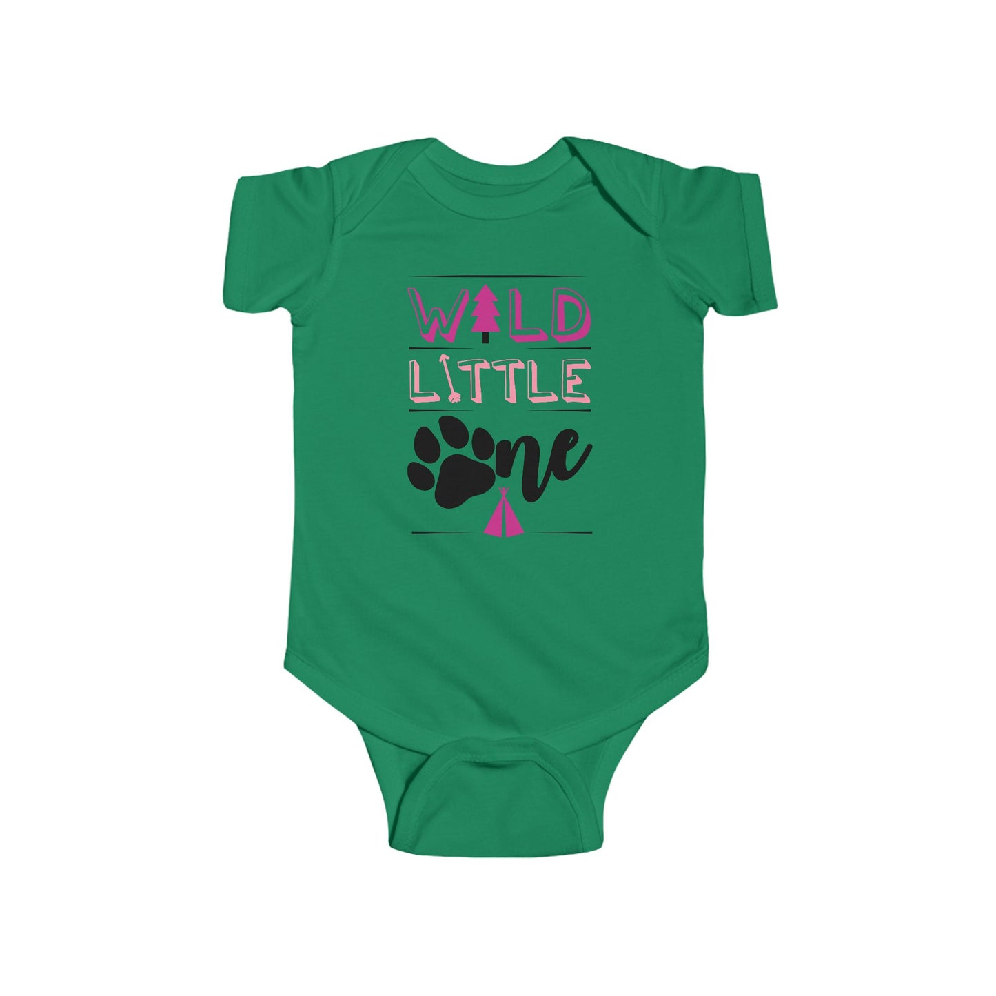 Wild Little Baby Onesie (Pink Edition) – Adorable Adventure-Ready Outfit 🌸🌲
