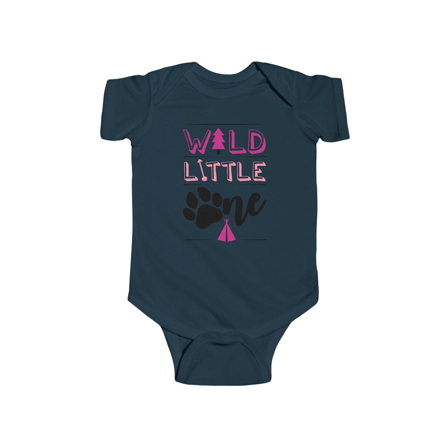 Wild Little Baby Onesie (Pink Edition) – Adorable Adventure-Ready Outfit 🌸🌲