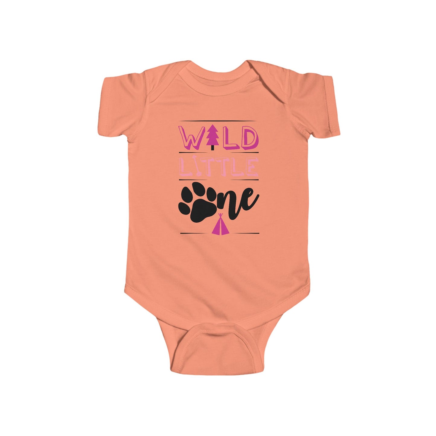 Wild Little Baby Onesie (Pink Edition) – Adorable Adventure-Ready Outfit 🌸🌲