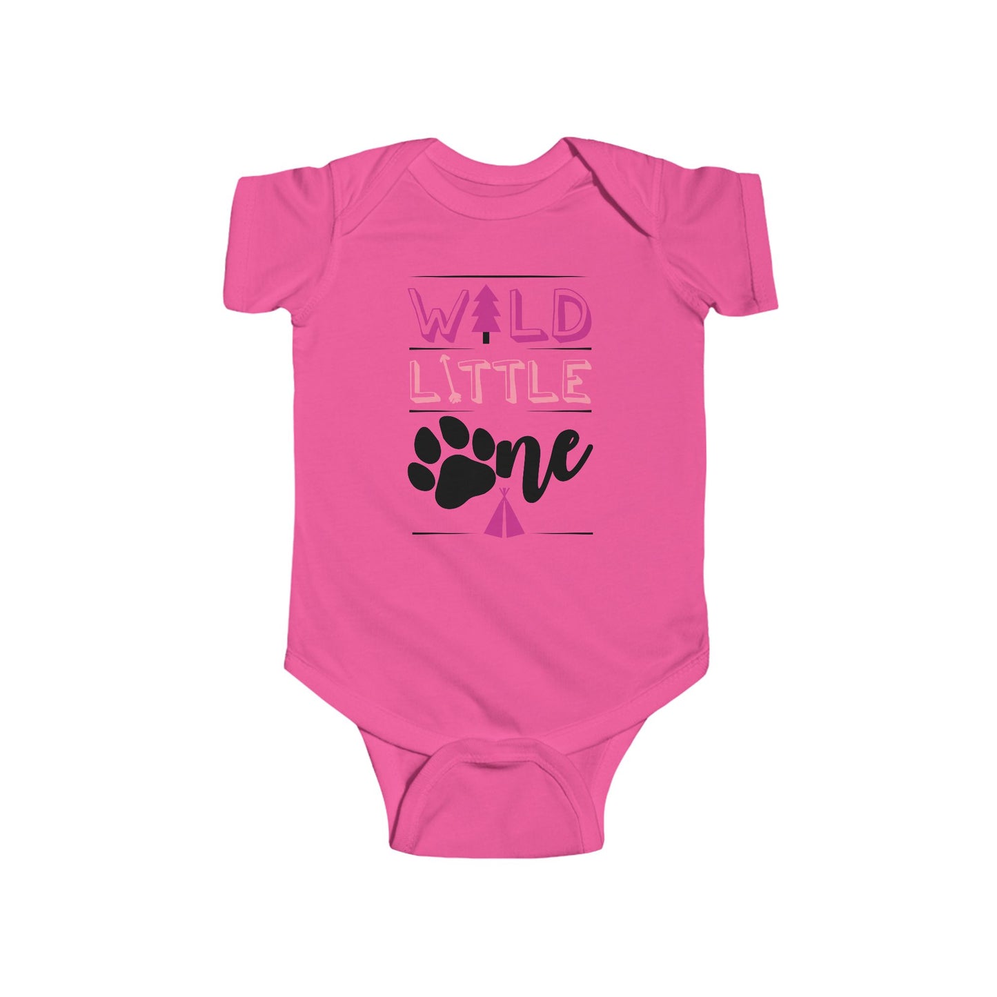Wild Little Baby Onesie (Pink Edition) – Adorable Adventure-Ready Outfit 🌸🌲