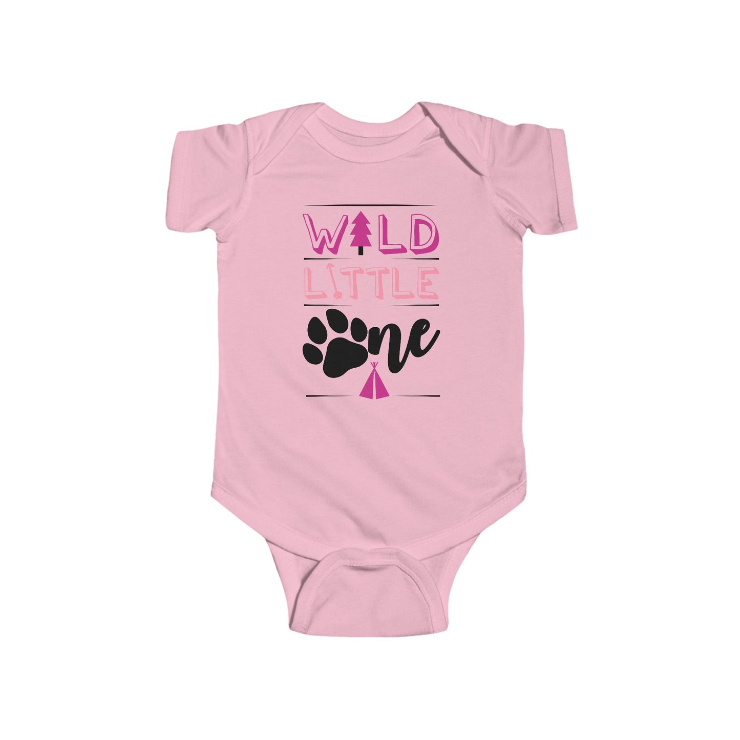 Wild Little Baby Onesie (Pink Edition) – Adorable Adventure-Ready Outfit 🌸🌲