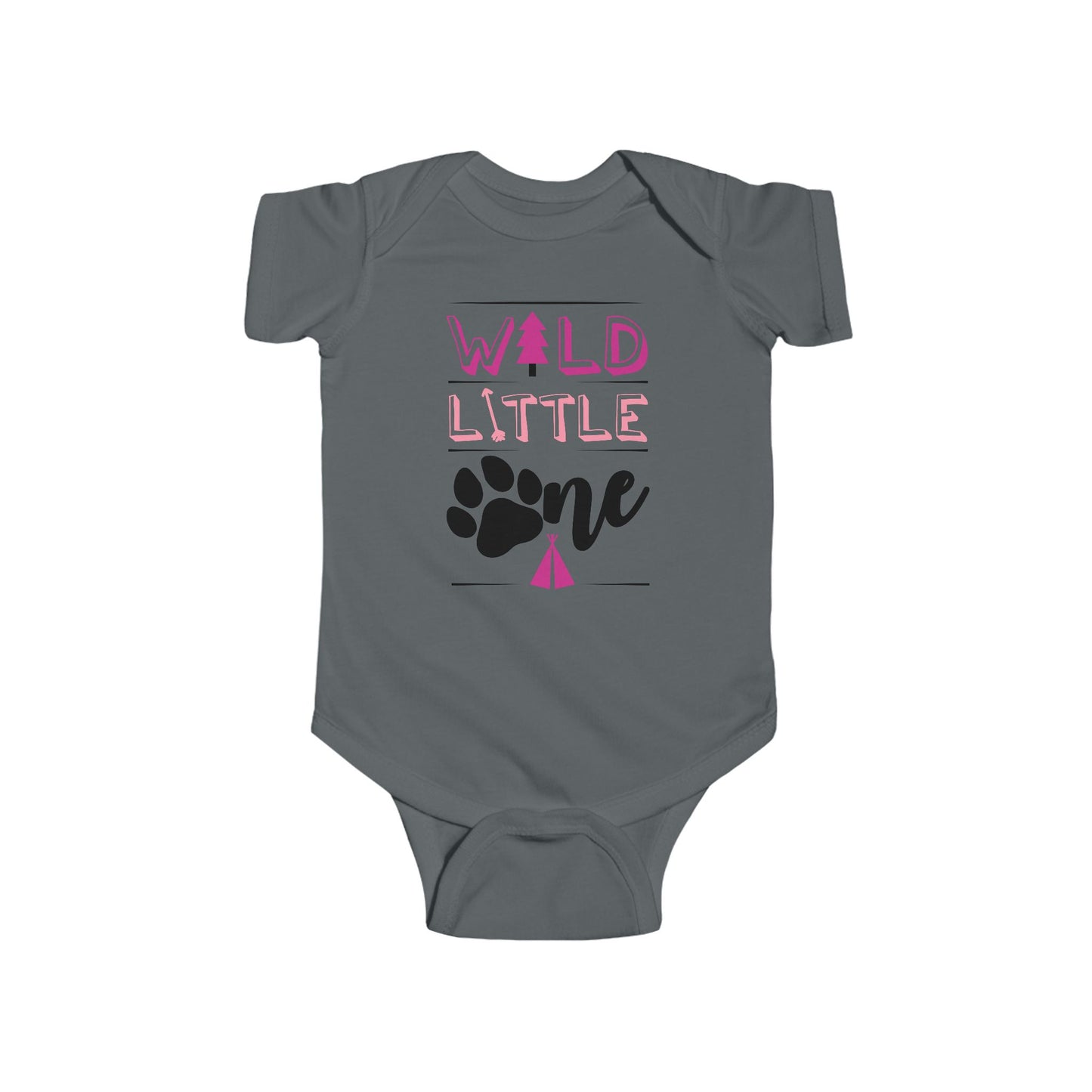 Wild Little Baby Onesie (Pink Edition) – Adorable Adventure-Ready Outfit 🌸🌲