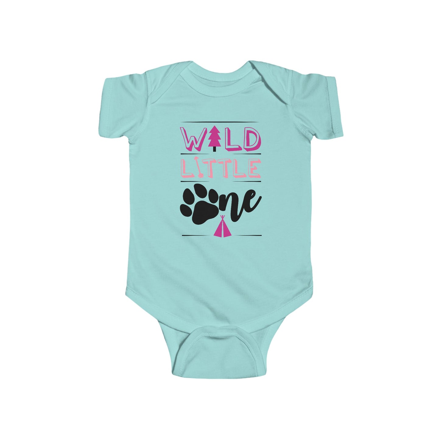 Wild Little Baby Onesie (Pink Edition) – Adorable Adventure-Ready Outfit 🌸🌲