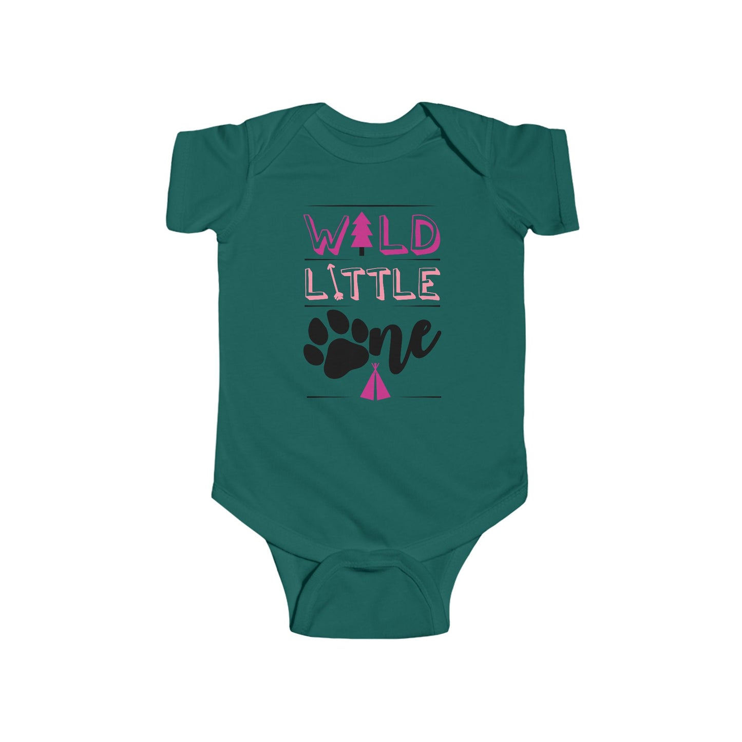 Wild Little Baby Onesie (Pink Edition) – Adorable Adventure-Ready Outfit 🌸🌲