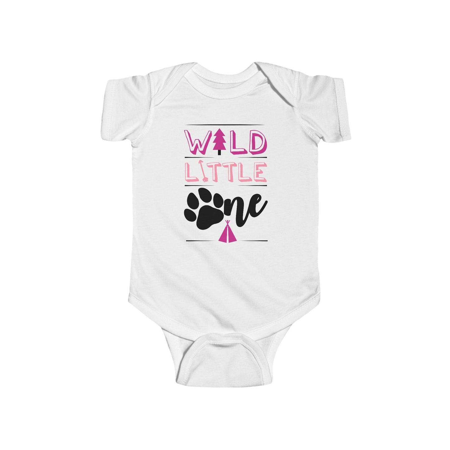 Wild Little Baby Onesie (Pink Edition) – Adorable Adventure-Ready Outfit 🌸🌲