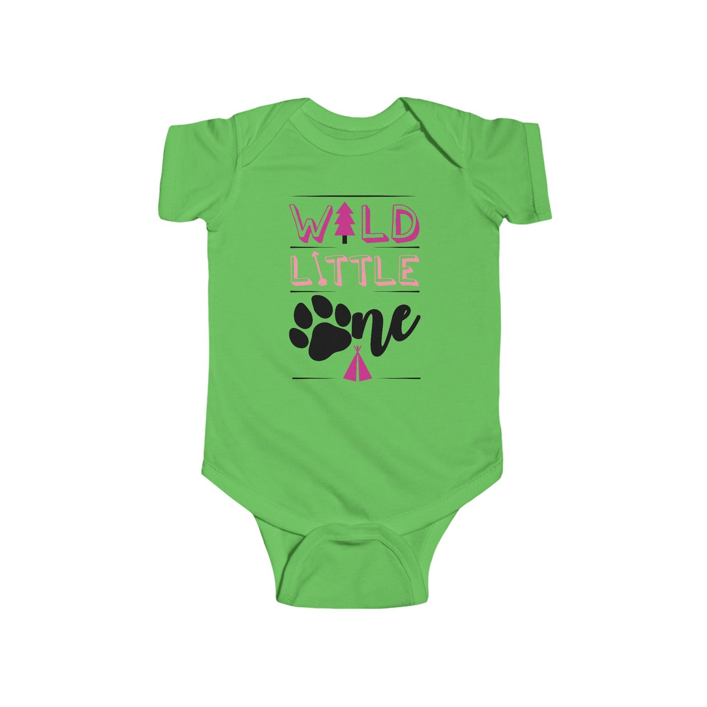 Wild Little Baby Onesie (Pink Edition) – Adorable Adventure-Ready Outfit 🌸🌲