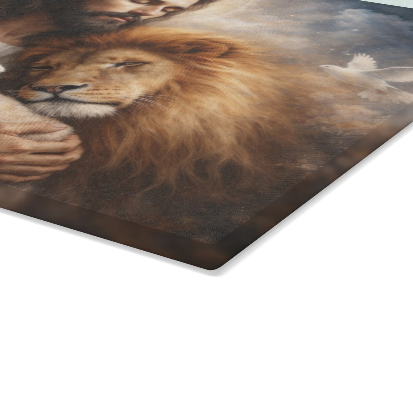 Jesus Cutting Board, Tempered Glass Cutting Board, Charcuterie Board, Chopping Board, Housewarming Gift, Custom cutting board