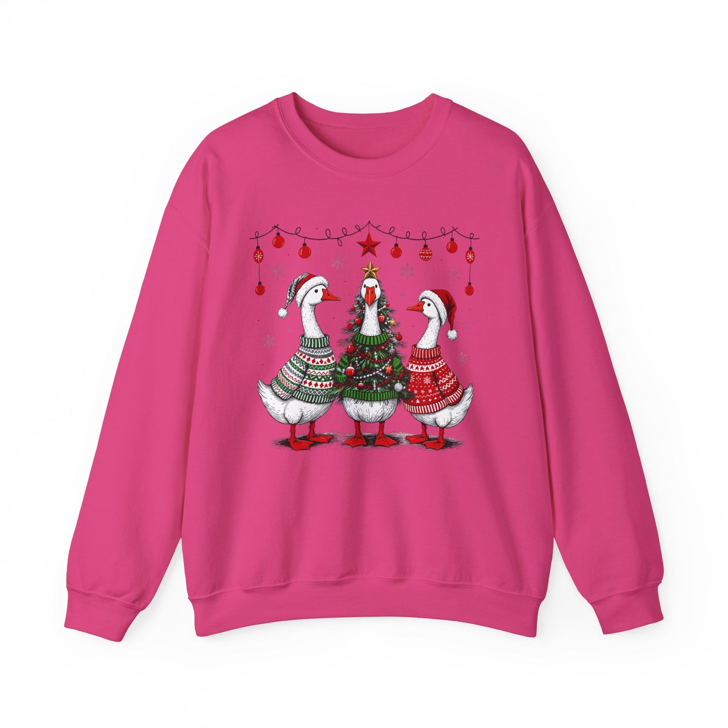 🎄🪿 Goosemas Sweater Flock Sweatshirt – Festive Geese in Cozy Knits