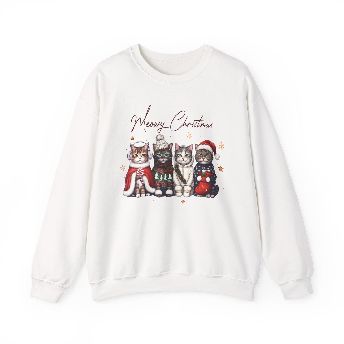 🐾✨ Meowy Christmas Sweatshirt – Festive Cats & Cozy Holiday Cheer 🎄🐱