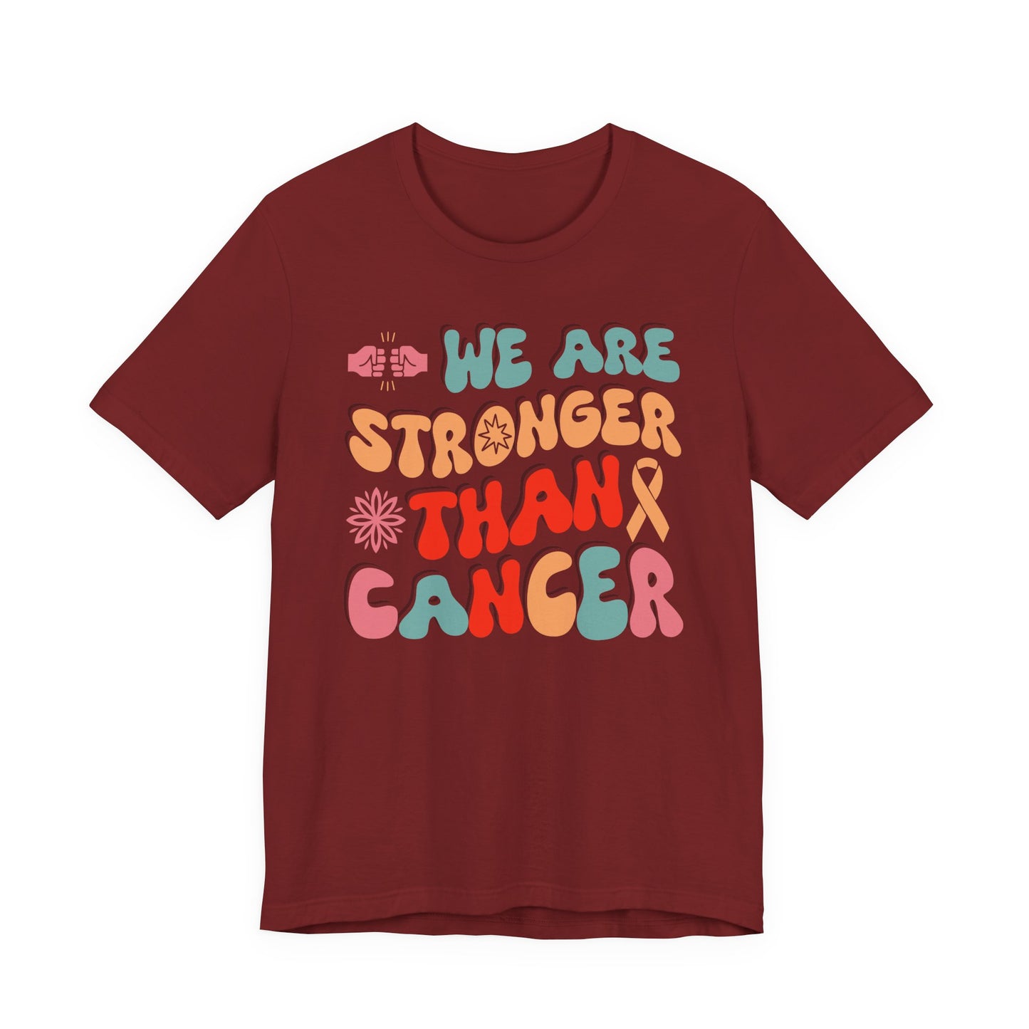 💪 We Are Stronger Than Cancer T-Shirt – Bold Awareness & Support Graphic Tee 🎗️
