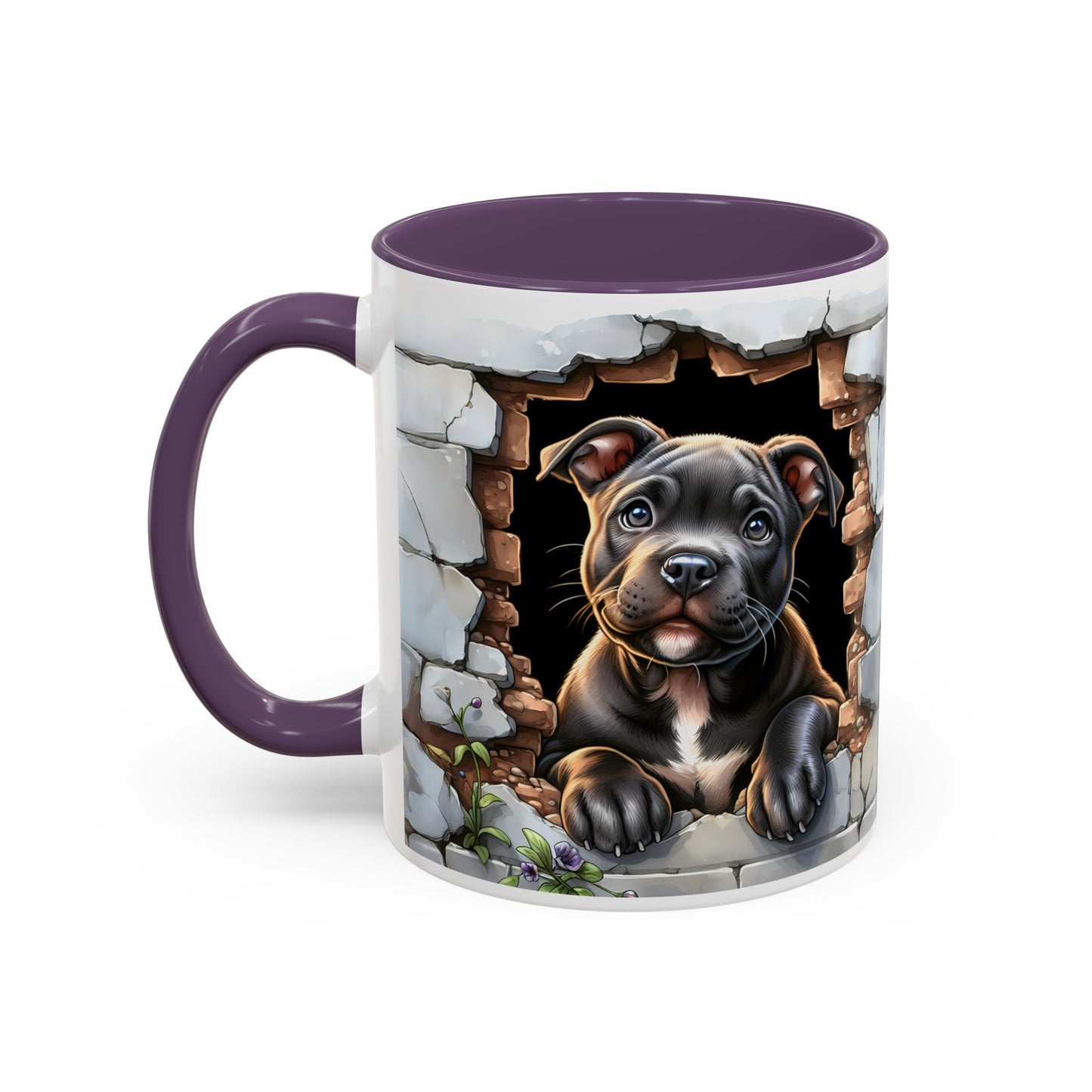 🐶☕ Pit Bull Puppy Accent Mug – Cute Breakthrough Pup Design ✨