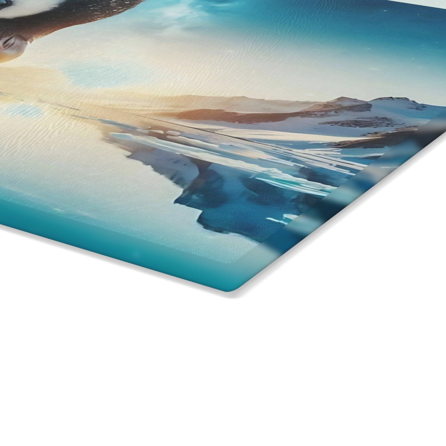 🐧❄️ Penguin & Chick Arctic Cutting Board – Polar Serenity for Your Kitchen ❄️🐧
