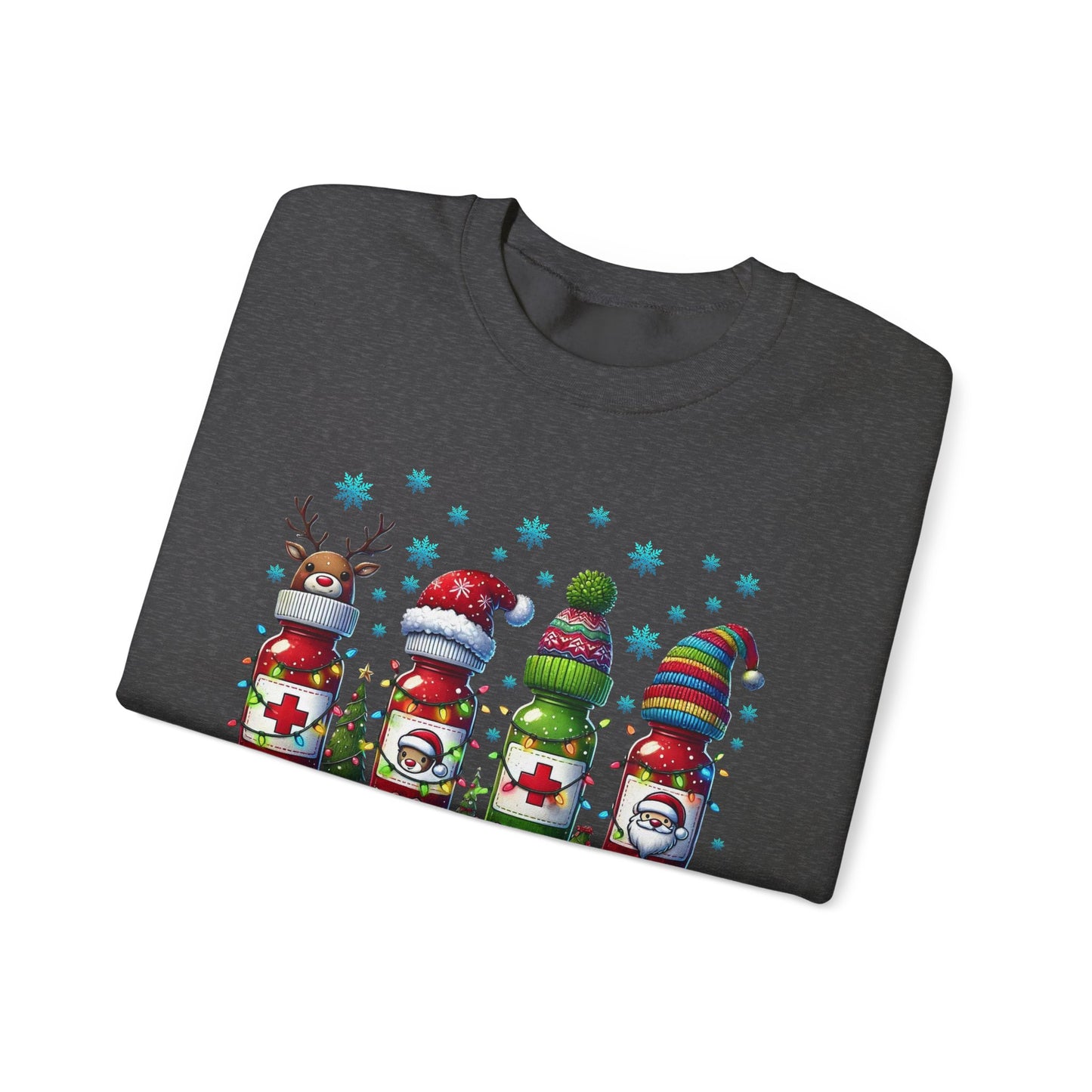 🎄🩺 Nurse Crew Holiday Sweatshirt – Festive Crewneck for Healthcare Heroes
