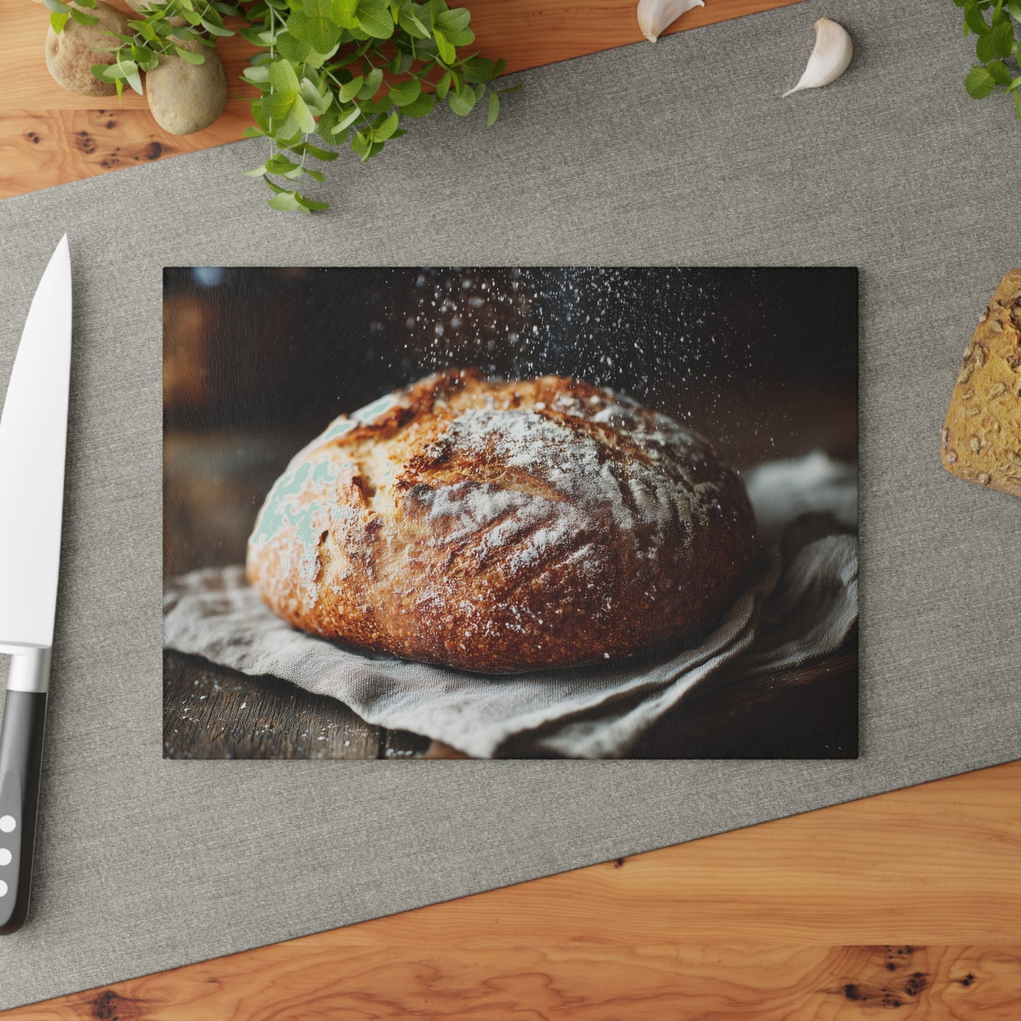 🍞✨ Rustic Artisan Bread Cutting Board – Timeless Kitchen Charm 🌾