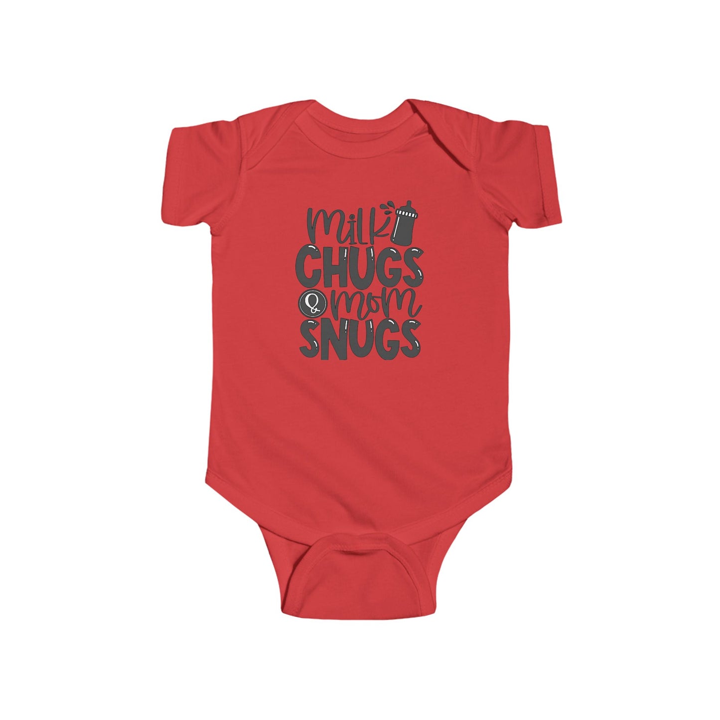 Milk Chugs & Mom Snugs Baby Bodysuit – Available in Multiple Colors and Organic