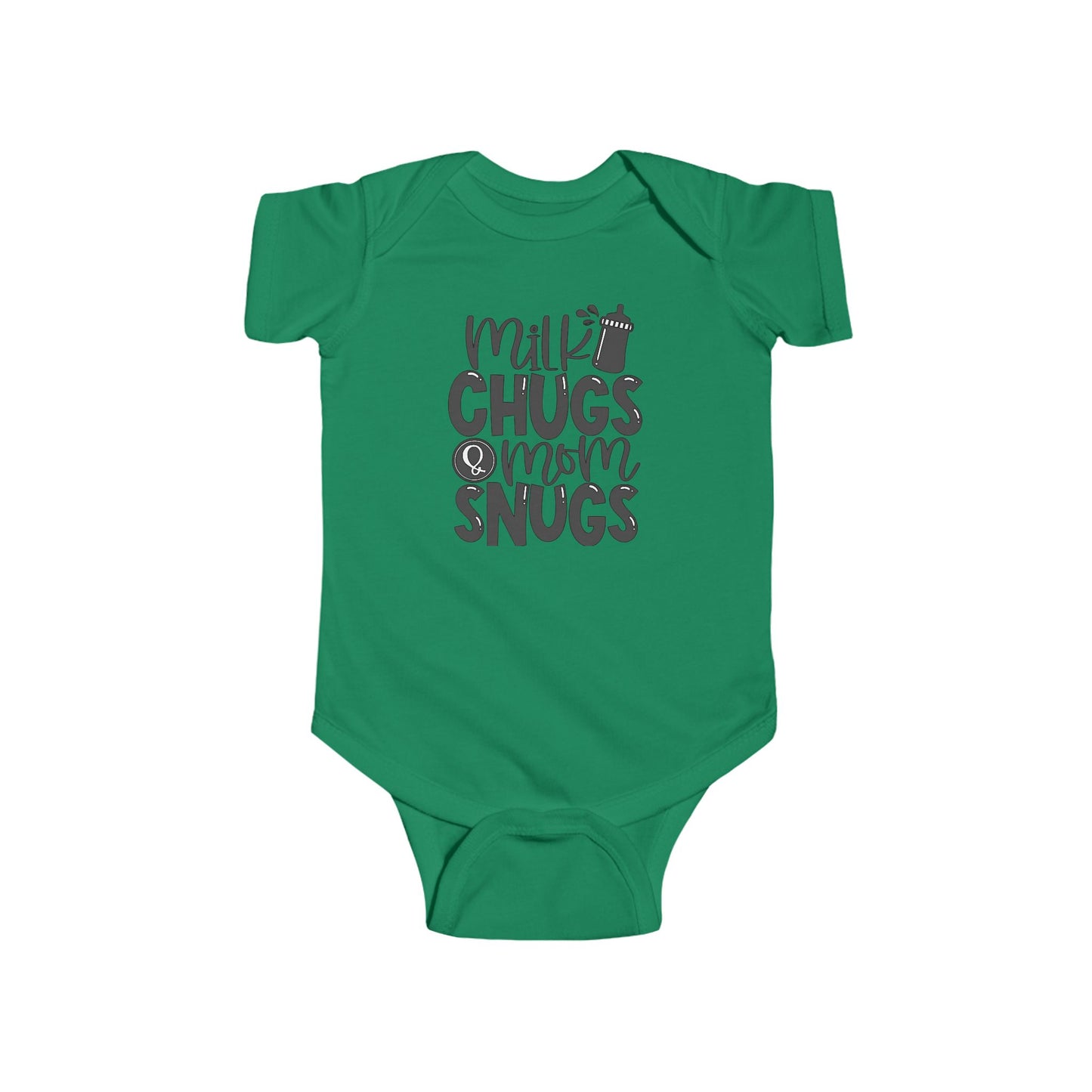 Milk Chugs & Mom Snugs Baby Bodysuit – Available in Multiple Colors and Organic