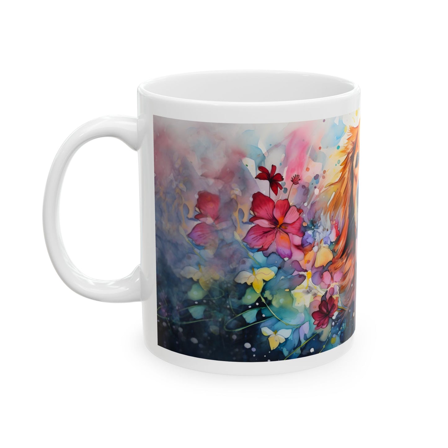 🐕 Watercolor Golden Retriever Mug – A Heartwarming Tribute to Your Furry Friend! 🌸