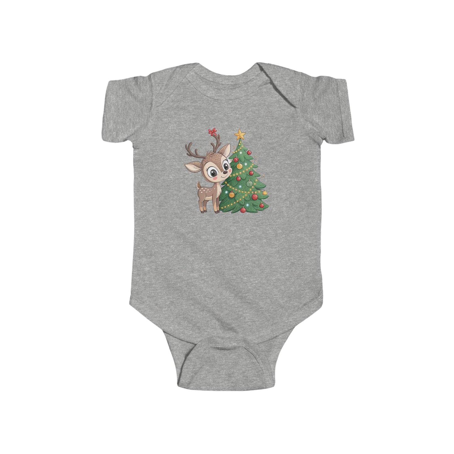 🎄 Little Reindeer Christmas Baby Onesie – Sweet Holiday Snuggle Outfit
