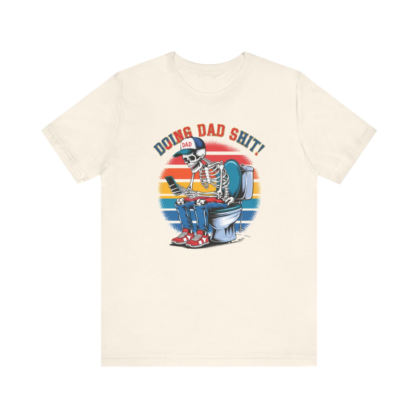 🧻 HACIENDO CABRAS DE PAPÁ | Camiseta gráfica divertida con esqueleto en el inodoro
