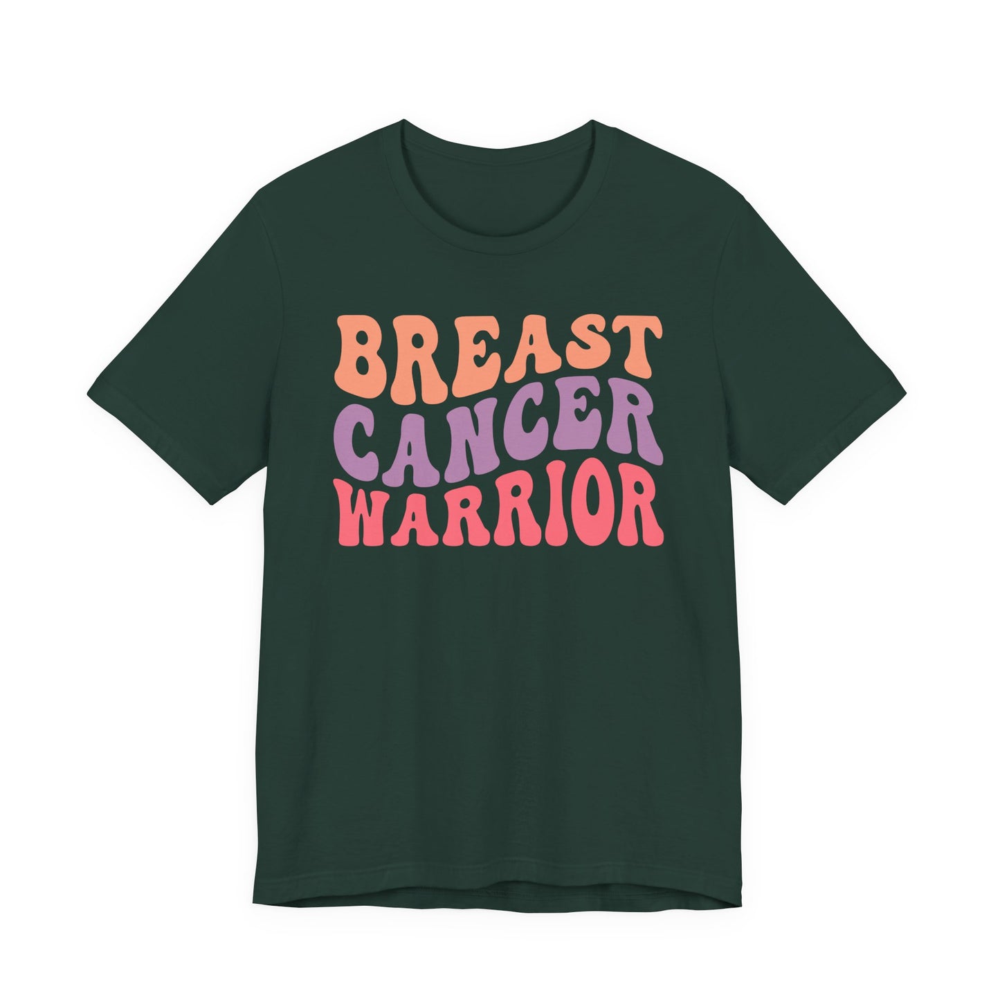 🎗️💪 Breast Cancer Warrior T-Shirt – Bold Retro Awareness Tee for Strength & Support 🌸