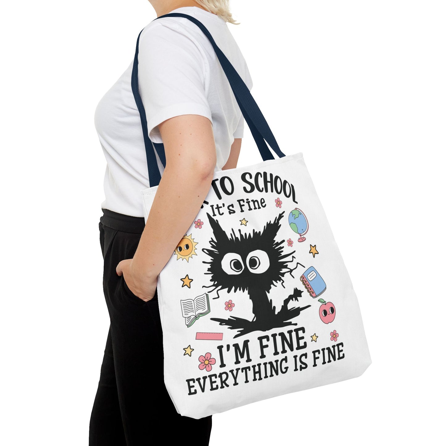 👀 I See Smart People Tote – Kawaii School Vibes with a Clever Twist 🍎