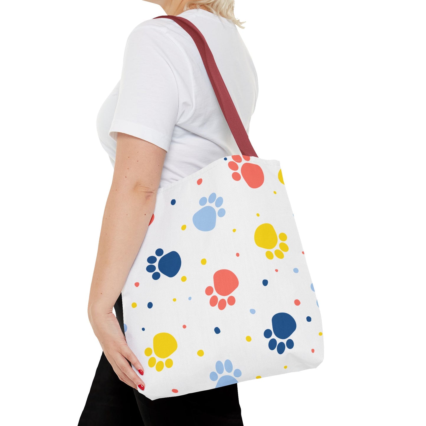 Bolsa de mano con estampado de patas | Para llevar a diario, ideal para amantes de las mascotas